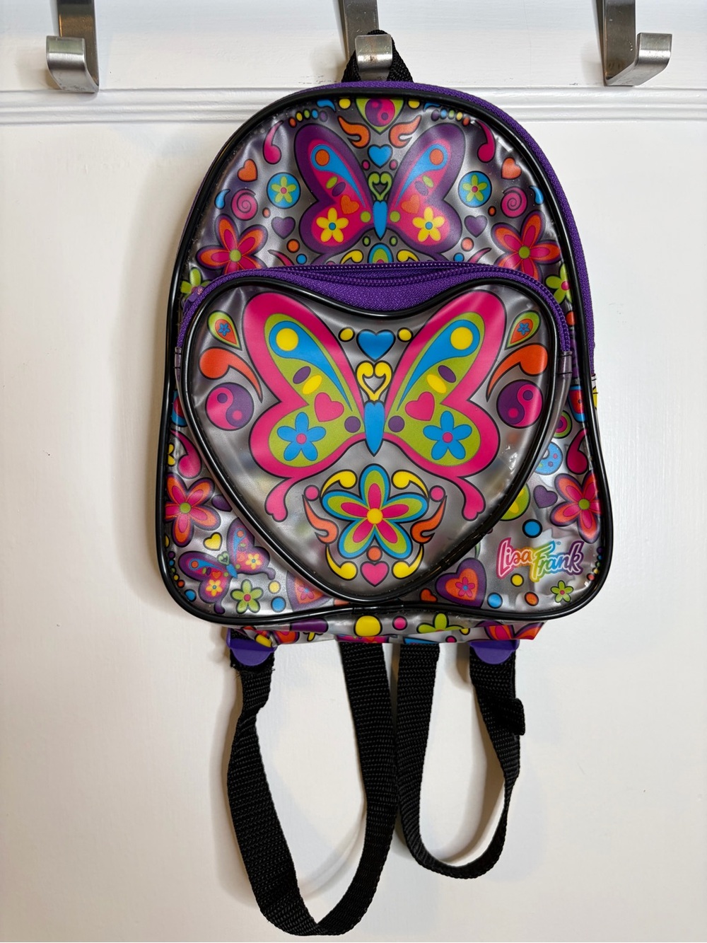 Lisa Frank Purple Butterfly Backpack